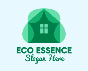 Eco Leaf House  logo design