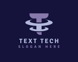 Modern Tech Letter T logo design