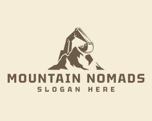 Mountain Excavator Machine logo design