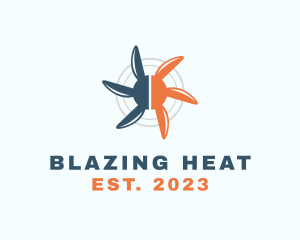 Heating & Cooling Fan  logo design