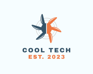 Heating & Cooling Fan  logo design