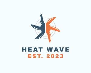 Heating & Cooling Fan  logo design