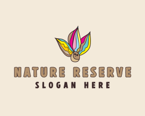 Natural Coconut Leaves logo design