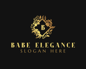 Stylish Floral Salon logo design