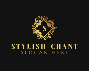 Stylish Floral Salon logo design