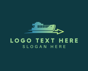 Logistics Cargo Ship logo