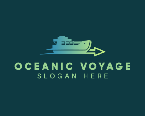 Logistics Cargo Ship logo