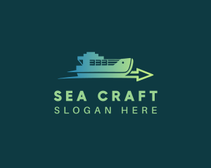 Logistics Cargo Ship logo