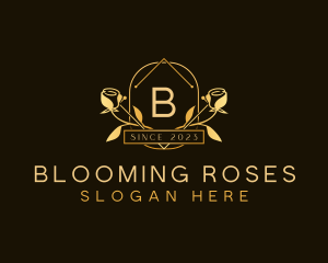 Luxury Floral Rose logo design