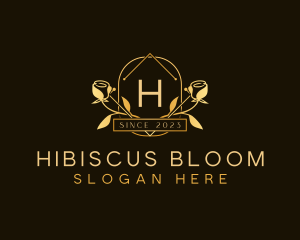 Luxury Floral Rose logo design