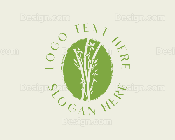 Environmental Bamboo Tree Logo