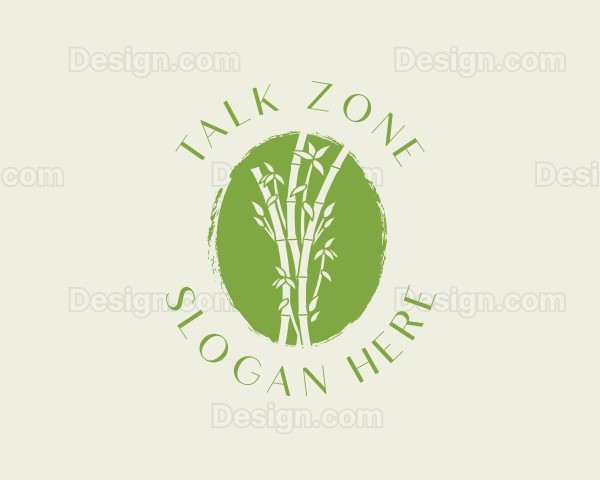 Environmental Bamboo Tree Logo