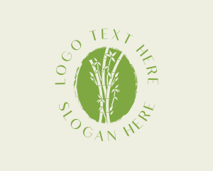 Environmental Bamboo Tree Logo