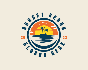 Summer Sunset Tourism logo design