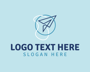 Paper Plane Flight Circle logo