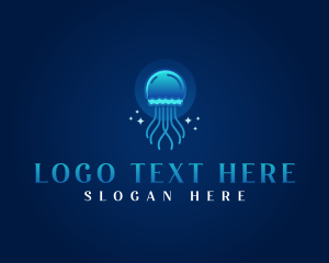 Aquarium Marine Jellyfish logo