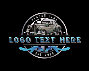 Retro Car Restoration logo