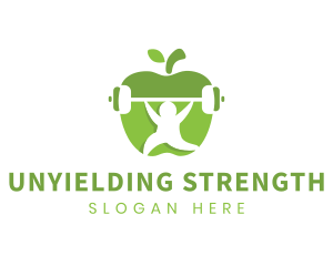 Apple Barbell Fitness logo design