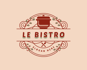 Kitchenware Pot Bistro logo design