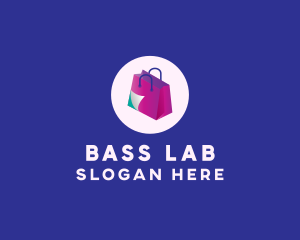 Isometric Shopping Bag logo design