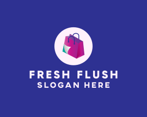 Isometric Shopping Bag logo design