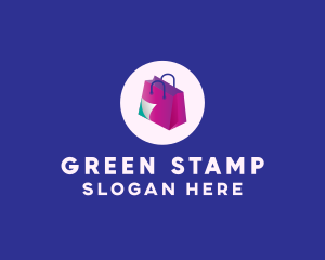 Isometric Shopping Bag logo design