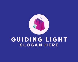 Isometric Shopping Bag logo design