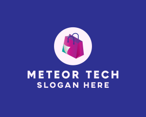 Isometric Shopping Bag logo design