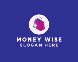 Isometric Shopping Bag logo design