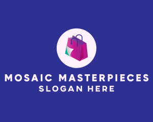 Isometric Shopping Bag logo design