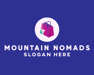 Isometric Shopping Bag logo design