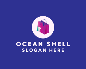 Isometric Shopping Bag logo design