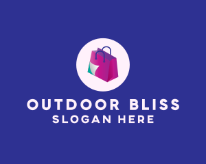 Isometric Shopping Bag logo design