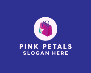 Isometric Shopping Bag logo design