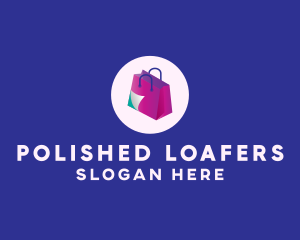 Isometric Shopping Bag logo design