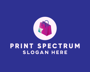 Isometric Shopping Bag logo design