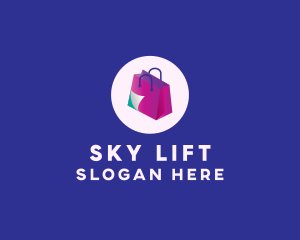 Isometric Shopping Bag logo design