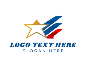 Abstract Star Flight Aviation logo