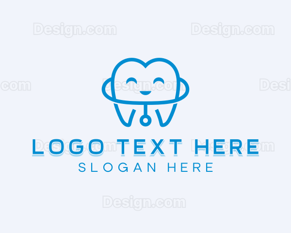 Dentist Tooth Stethoscope Logo