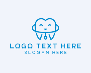 Dentist Tooth Stethoscope logo