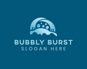 Automobile Car Bubble Washing  logo design