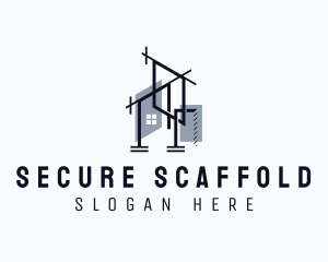 Construction Building Scaffolding logo