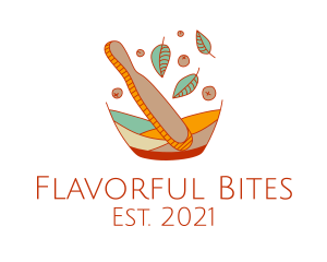 Multicolor Organic Spices logo design