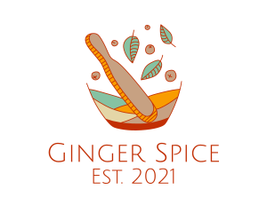 Multicolor Organic Spices logo design