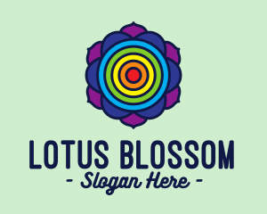 Rainbow Lotus Target logo design