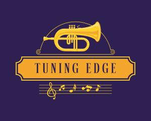 Trumpet Musical Instrument logo