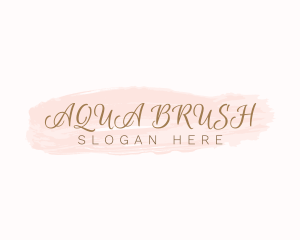 Business Watercolor Cursive  logo design