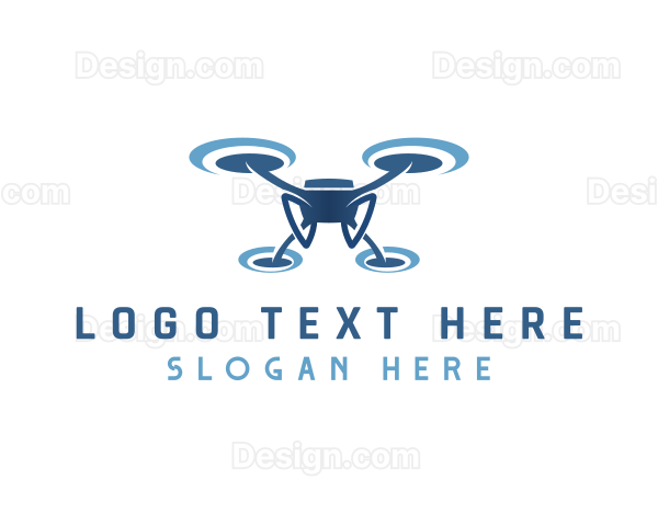 Drone Quadcopter Videographer Logo