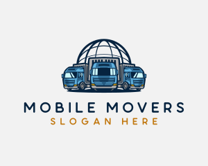 Mover Truck Fleet logo design