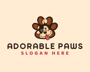 Puppy Dog Paw logo design